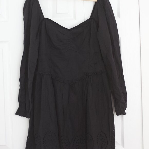 American Eagle Long Sleeve Sweetheart Mini Dress - Picture 1 of 9